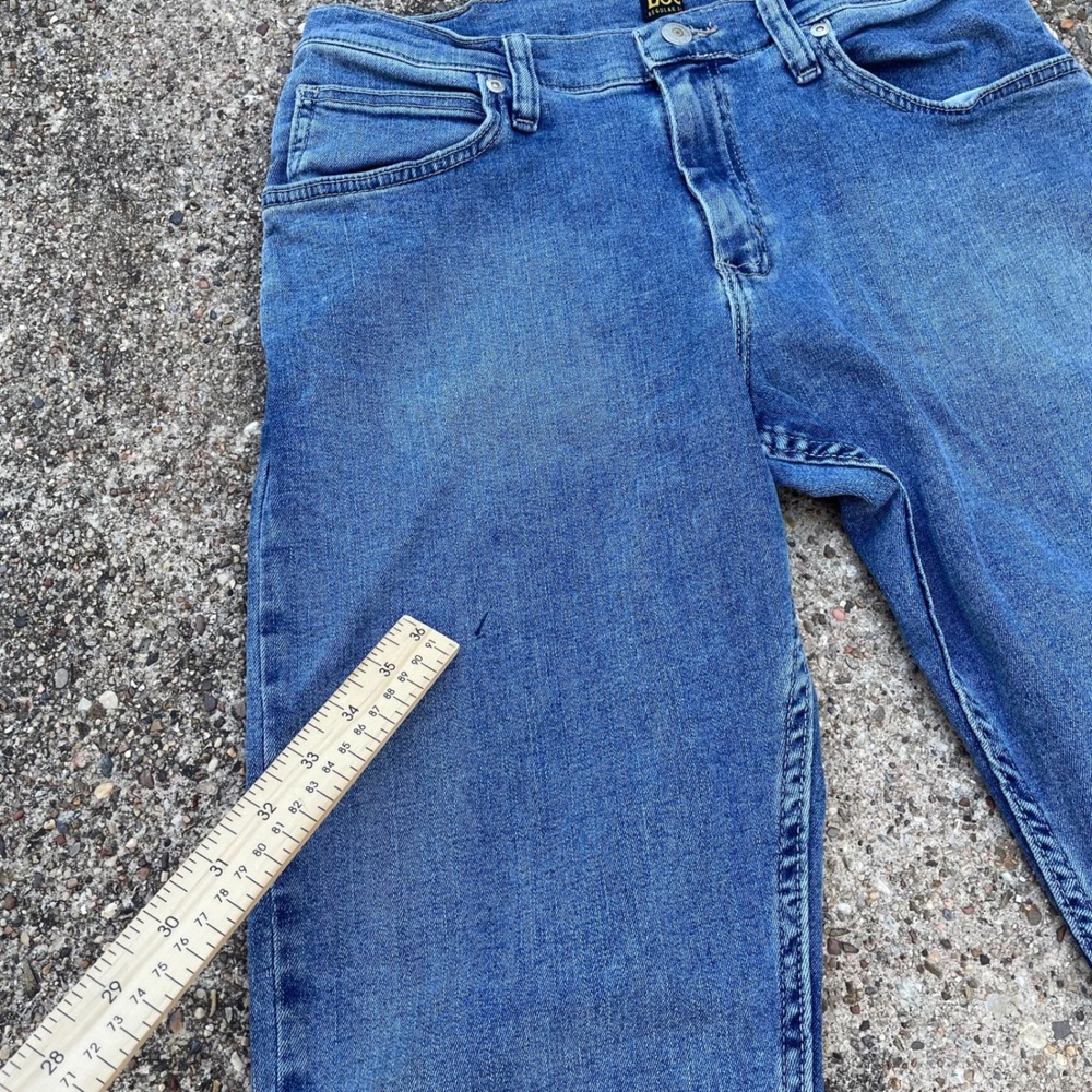 Lee Regular Fit Blue Denim Jeans Straight Leg Medium Wash Mens Size 31 - Picture 8 of 8